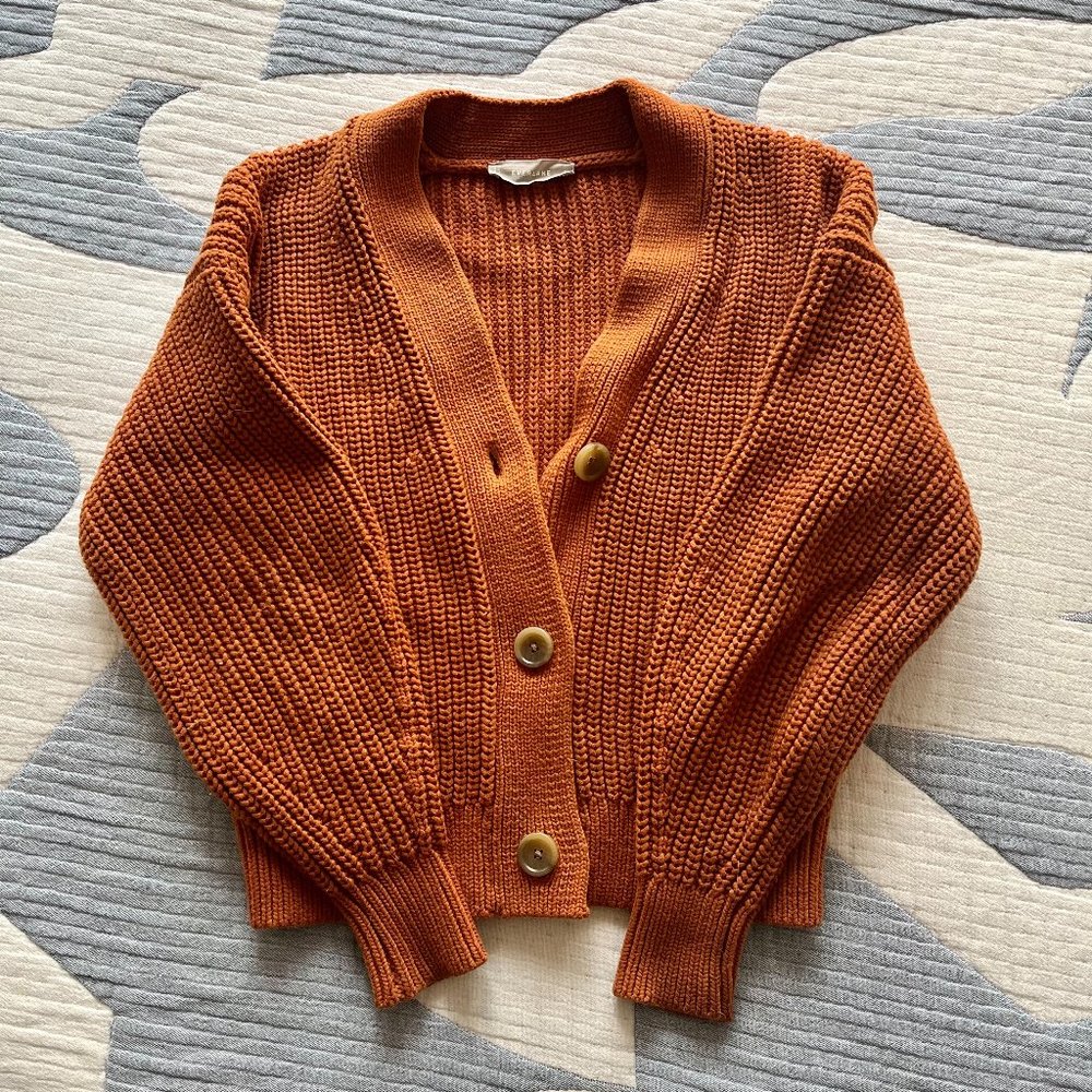 Everlane Cardigan XS - Orange